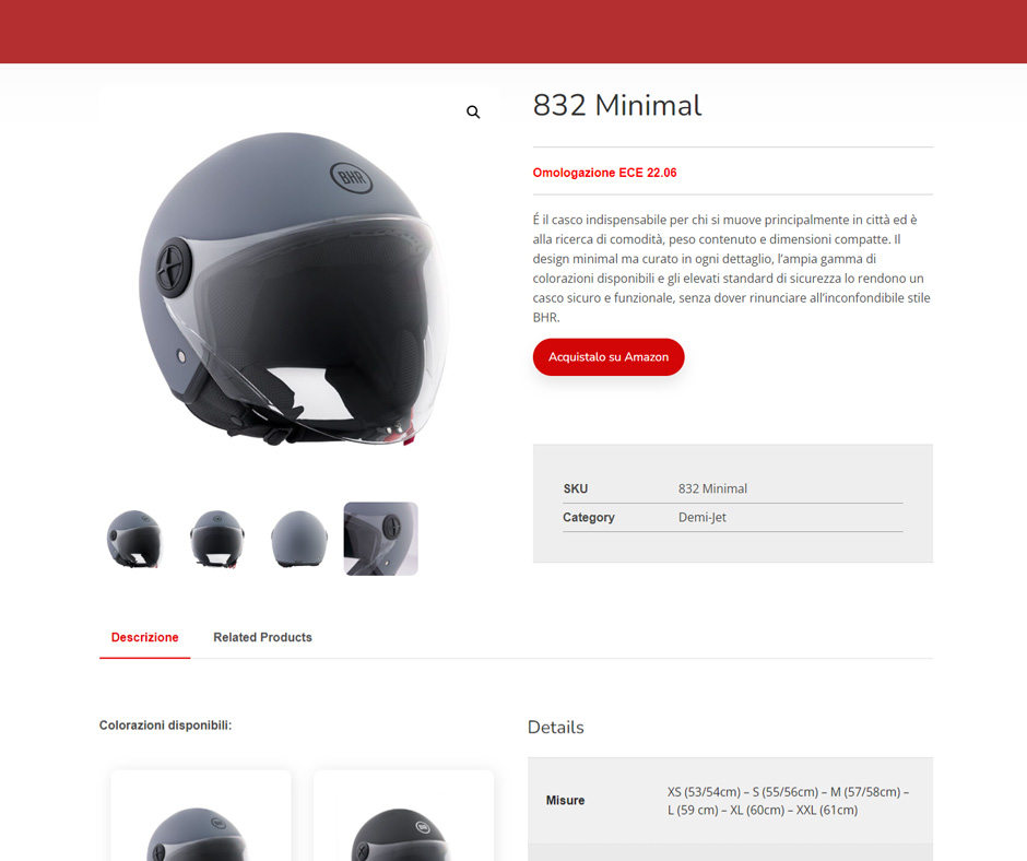 Ecommerce caschi moto
