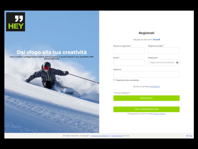 Realizzazione Ecommerce abbigliamento sportivo