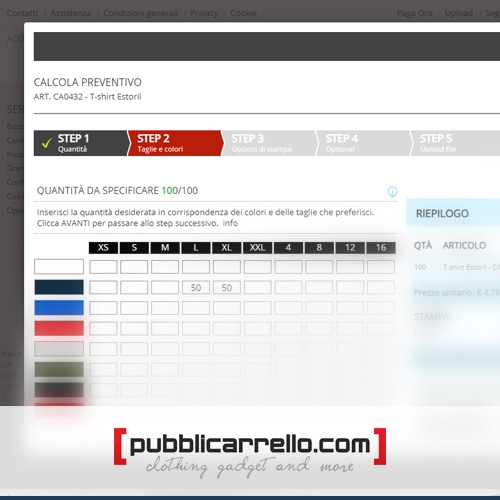Pubblicarrello: Calcola il tuo preventivo in autonomia